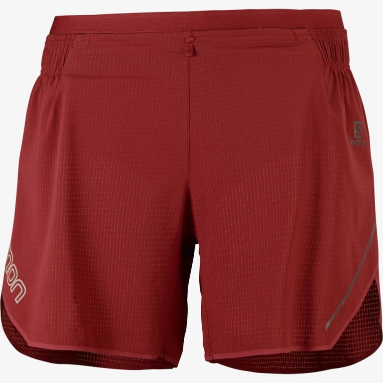 Red Salomon Sense Aero 5'' Women's Running Shorts | IE XF7428